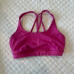 Lululemon Sonic Pink Energy Bra Size 6